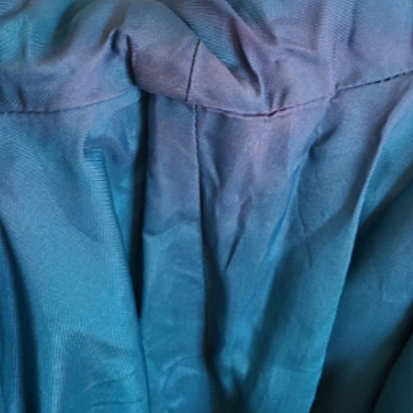 Vintage Liz Claiborne Teal Sweetheart Neckline Midi Dress - Picture 7 of 10